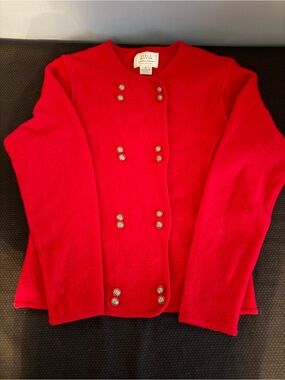 FIELD MANOR 100% Merino Wool Women’s Sweater/Jacket, Size M